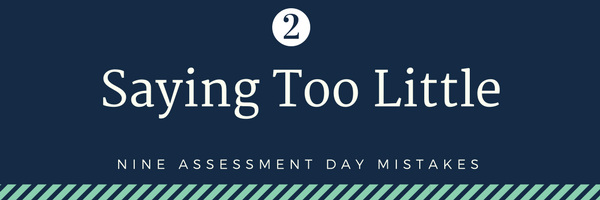 Nine cabin crew assessment day mistakes - 2. Saying too little