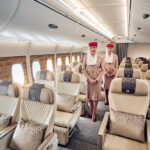 emirates cabin crew in premium economy