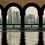 th skyline of Doha