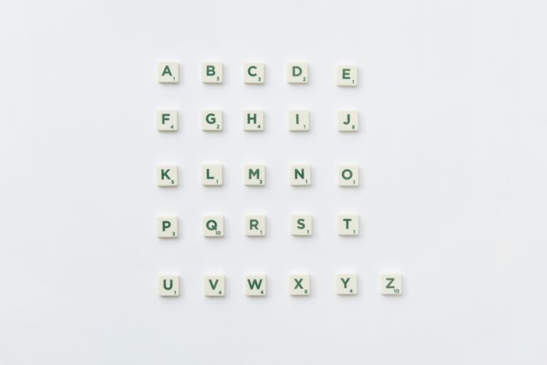the alphabet